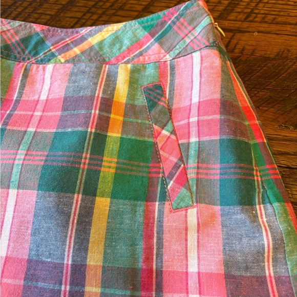 Ladies Talbots Plaid Skirt size 2p fully lined in like new condition. - Picture 6 of 12
